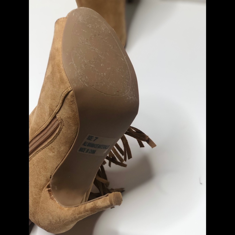 Qupid Open Toe Boot Heel - image 7
